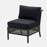 Chair, outdoor, black-brown