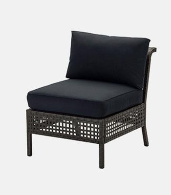 Chair, outdoor, black-brown