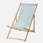 Beach chair, foldable light blue